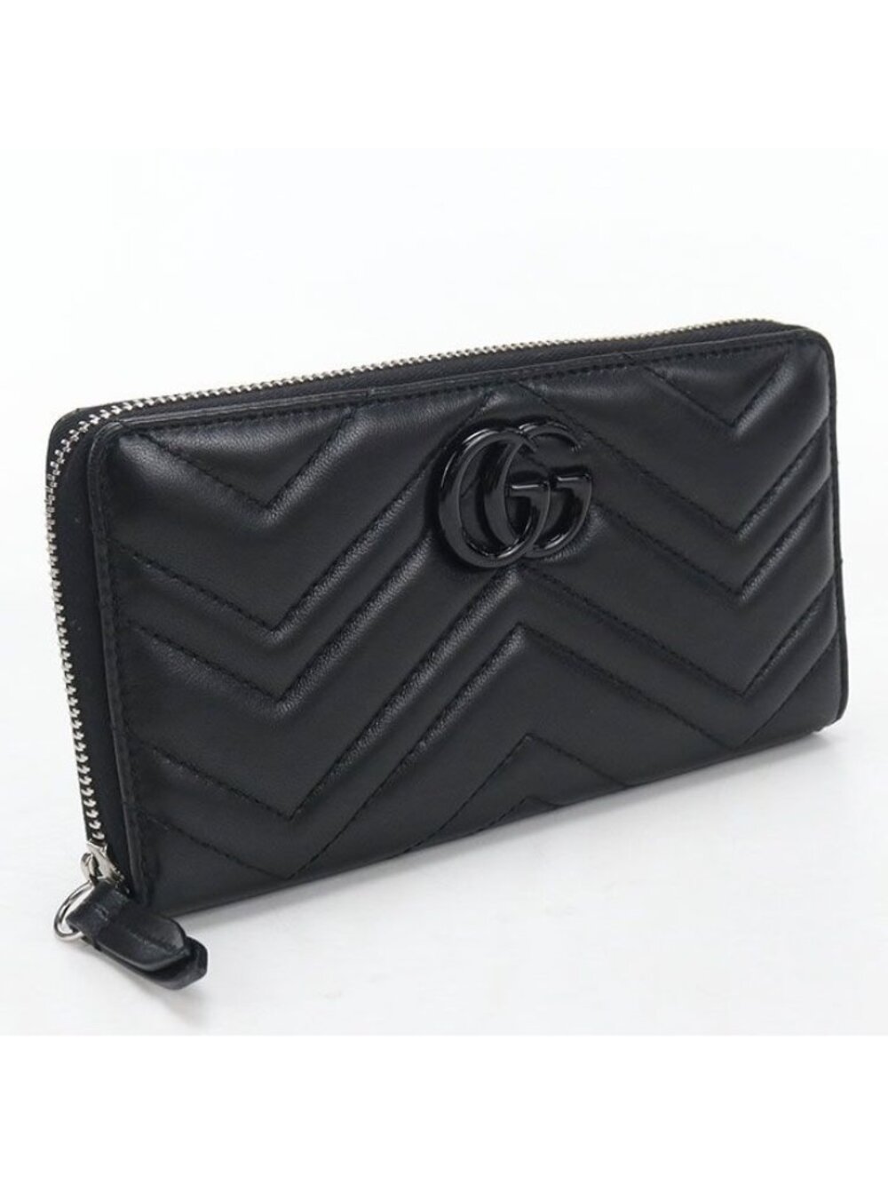 Gucci Double G Wallet Zip Around Leather